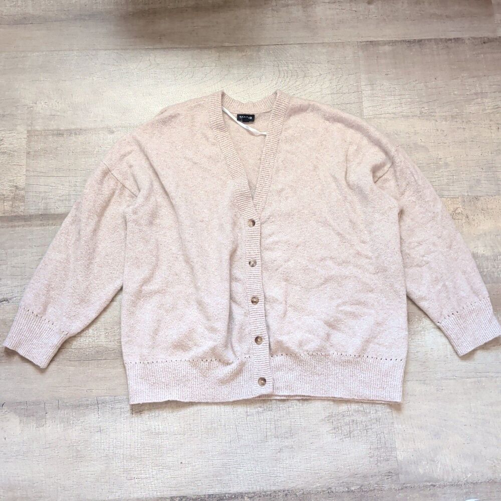 Torrid Sweater Womens 3X Brown Vegan Cashmere Crop Shoulder Cardigan